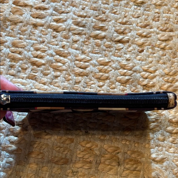 Coach Signature Pattern Wristlet in Pink and Brown - Picture 12 of 12